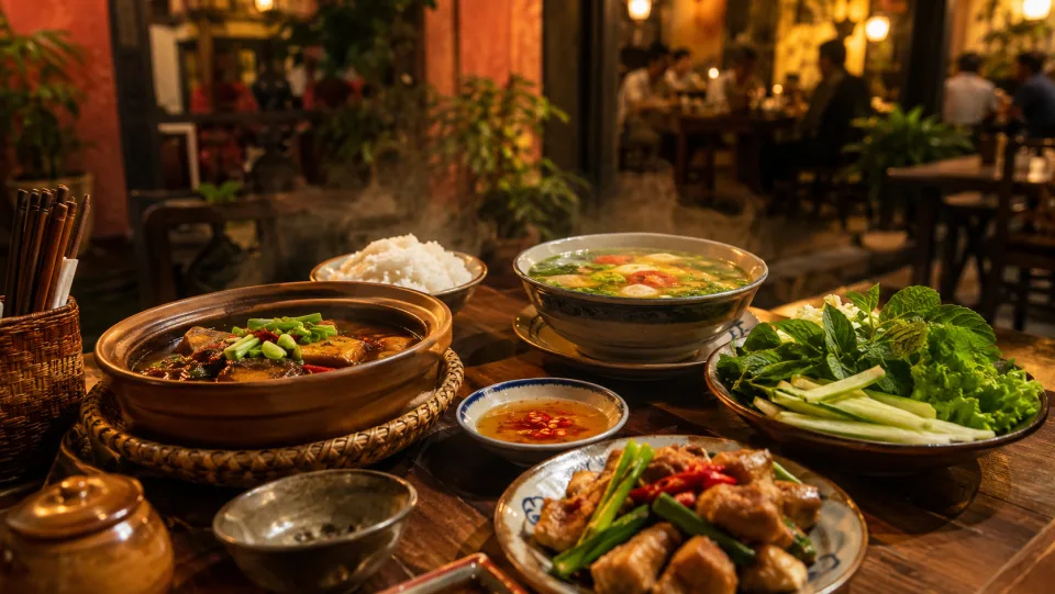 Phở bò nước dùng hầm xương